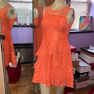 Blush lace fully lined girl formal dress 14
